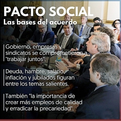 Contundente apoyo económico, social y gremial al gobierno de Alberto Fernández