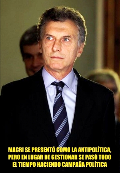 Democracia peronista y antipolítica macrista
