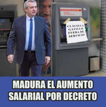 Madura el aumento salarial por decreto