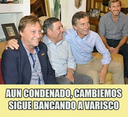 Aun condenado, Cambiemos sigue bancando a Varisco