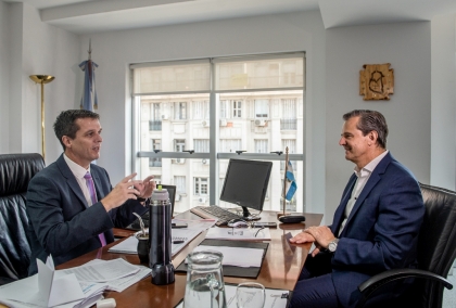 Adán Bahl se reunió con Enrique Cresto para gestionar importantes obras de saneamiento