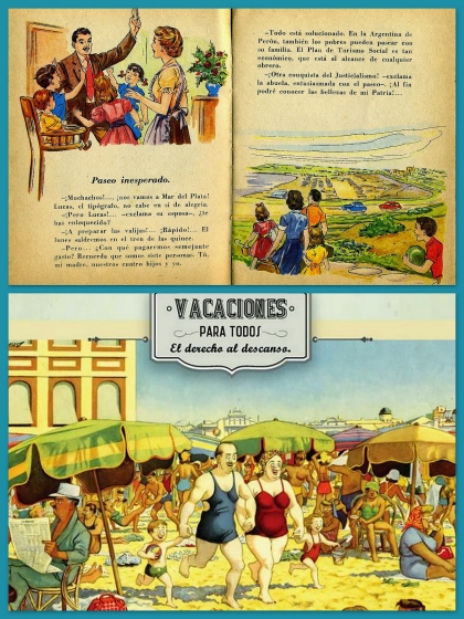Perón establece el derecho de los trabajadores a las vacaciones pagas