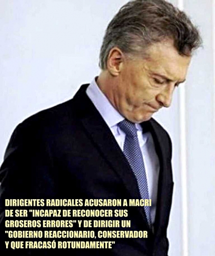 Bronca del radicalismo agrieta a Cambiemos: 