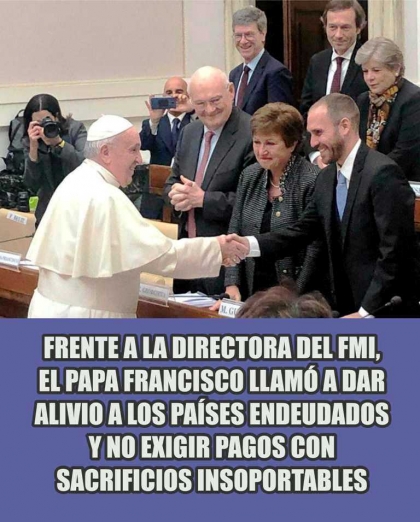 Ante el FMI, el Papa Francisco le dio un espaldarazo notable al gobierno de Alberto Fernández