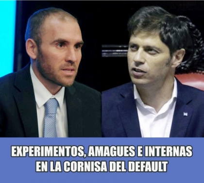Experimentos, amagues e internas en la cornisa del default