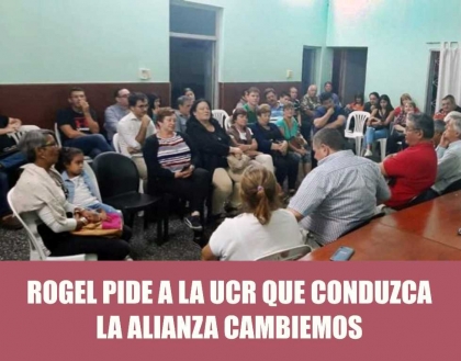 Fabián Rogel pide al radicalismo que se ponga a conducir la alianza Cambiemos