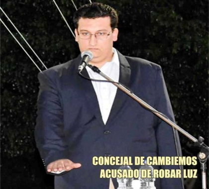 Concejal de Cambiemos acusado de robar luz