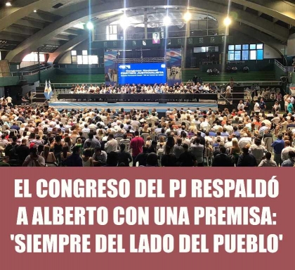 Congreso del PJ: Respaldo para Alberto y lista de unidad