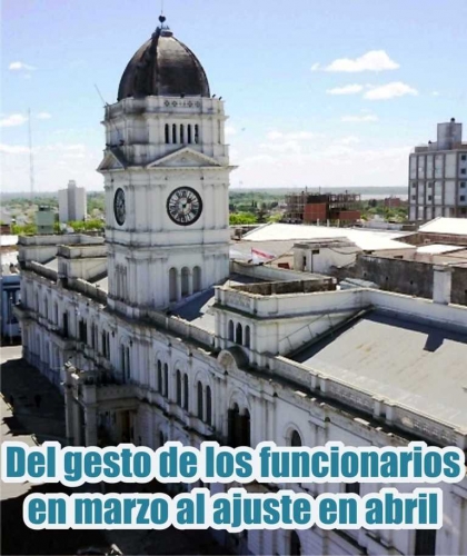 Del gesto de los funcionarios en marzo al ajuste en abril