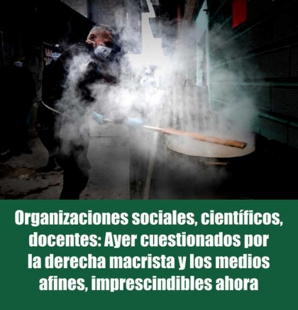 De la diatriba al protagonismo: Organizaciones sociales, científicos, docentes