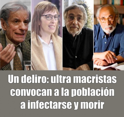 Campaña mediática de fanáticos ultramacristas famosos contra la cuarentena