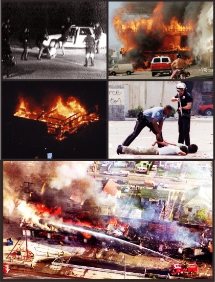 Revuelta en Los Ángeles por Rodney King en 1992