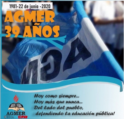 39 años de AGMER: una historia que enorgullece