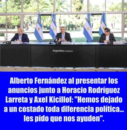 Fernández, Kicillof y Larreta: decisiones conjuntas y fuego amigo