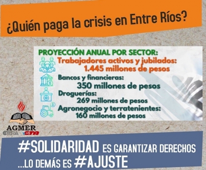 Contra el ajuste de Bordet y por la inmediata recomposición salarial, la unidad sigue siendo el mejor camino