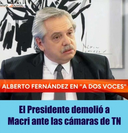 Alberto Fernández demolió a Macri ante las cámaras de TN