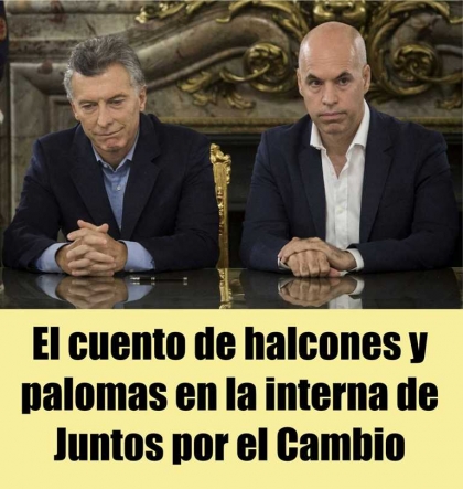 El cuento de halcones y palomas en la interna de Juntos por el Cambio