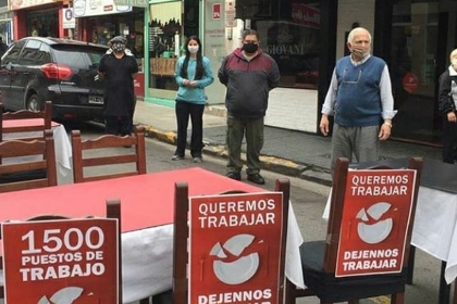 El sector gastronómico y hotelero de Paraná protestó contra la fase 3
