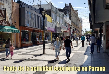 Caída de la actividad económica en Paraná