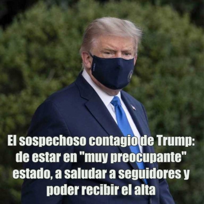 ¿Y si Trump no tiene Covid y todo es marketing electoral? 