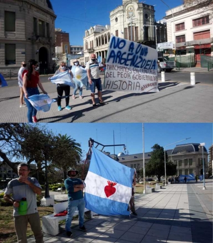 El banderazo macrista también tuvo su convocatoria en Paraná