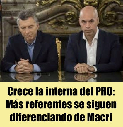 Crece la interna en el PRO: Cada vez más referentes se siguen diferenciando de Macri