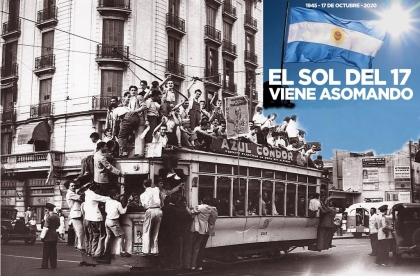 El 16 de octubre de 1945, la CGT declara un Paro General en todo el país por la libertad de Perón