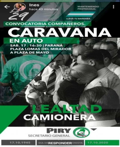 En Paraná habrá caravanas no avaladas por el PJ