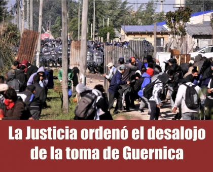 La Bonaerense desalojó Guernica: enfrentamientos con los ocupantes y detenidos