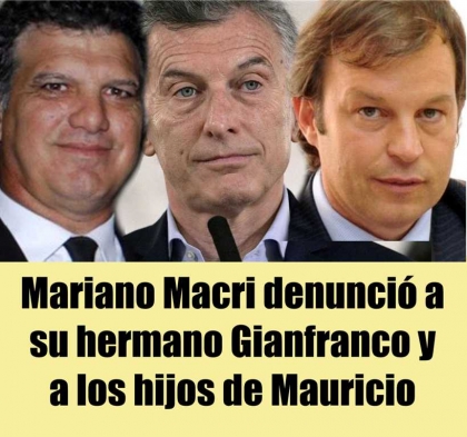 Mariano Macri denunció a su hermano Gianfranco y a los hijos de Mauricio