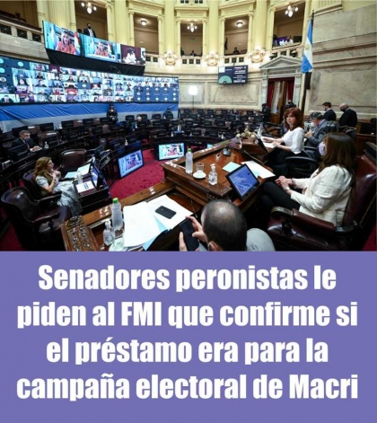 Dura carta de senadores peronista al FMI: reclaman que se 