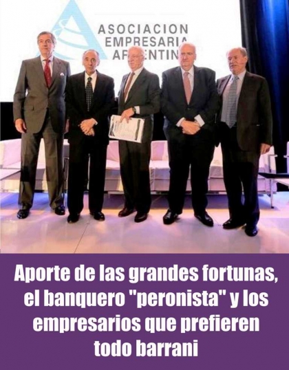 Aporte de las grandes fortunas, el banquero 