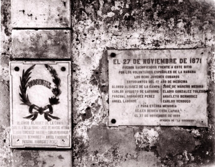 El Gobierno colonial cubano fusila a ocho estudiantes de Medicina de la Universidad de La Habana