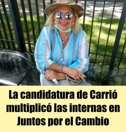Sorpresa y estupor en Juntos por el Cambio por la candidatura de Elisa Carrió