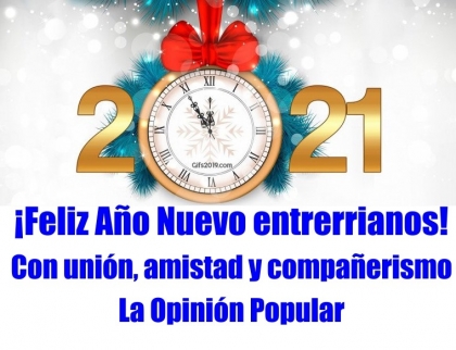 ¡Feliz Año Nuevo entrerrianos! 