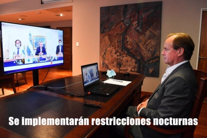 Bordet acordará con intendentes la implementación de restricciones nocturnas