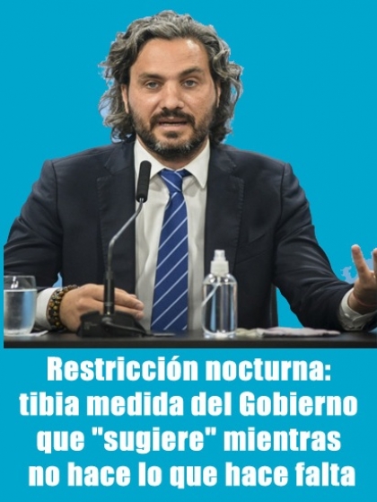 Restricción nocturna: tibia medida del Gobierno que 