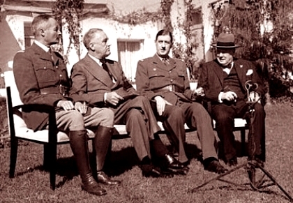 Conferencia de Casablanca entre Roosevelt, Churchill y De Gaulle