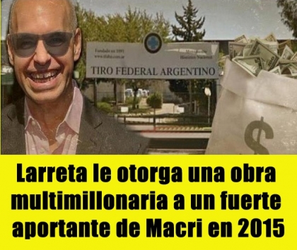 Larreta le otorga una obra multimillonaria a un fuerte aportante de Macri en 2015