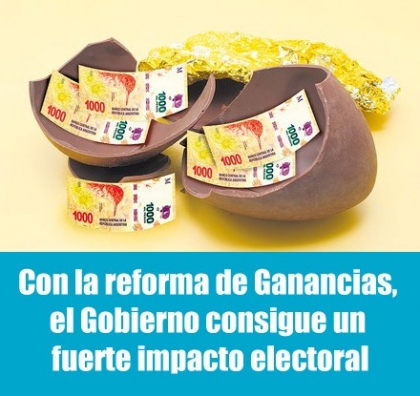 Con la reforma de Ganancias, el Gobierno consigue un fuerte impacto electoral