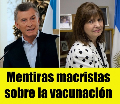 Mentiras macristas sobre la vacunación