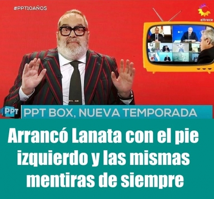 Arrancó Lanata con el pie izquierdo y las mismas mentiras de siempre