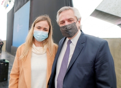Brenda Ulman participó de la presentación de la Semana de la Juventud que encabezó Alberto Fernández