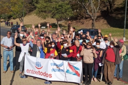 El ex dirigente menemista Moine en campaña a favor del macrismo