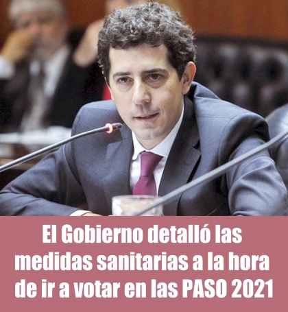 El Gobierno detalló las medidas sanitarias a la hora de ir a votar en las PASO 2021