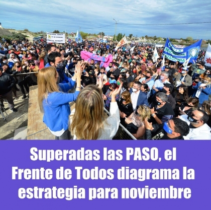 Superadas las PASO, el Frente de Todos diagrama la estrategia para noviembre