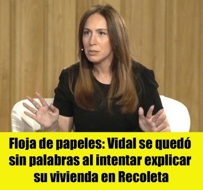 Floja de papeles: Vidal se quedó sin palabras al intentar explicar su vivienda en Recoleta