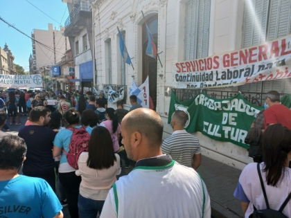Concentración de ATE en la Secretaria de Trabajo en Paraná