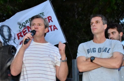 Con la mística peronista a pleno, los candidatos del Frente de Todos recorrieron Paraná