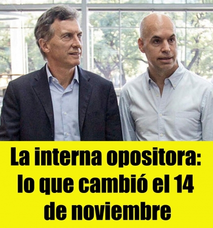 La interna opositora: lo que cambió el 14 de noviembre